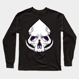 horned skull Long Sleeve T-Shirt